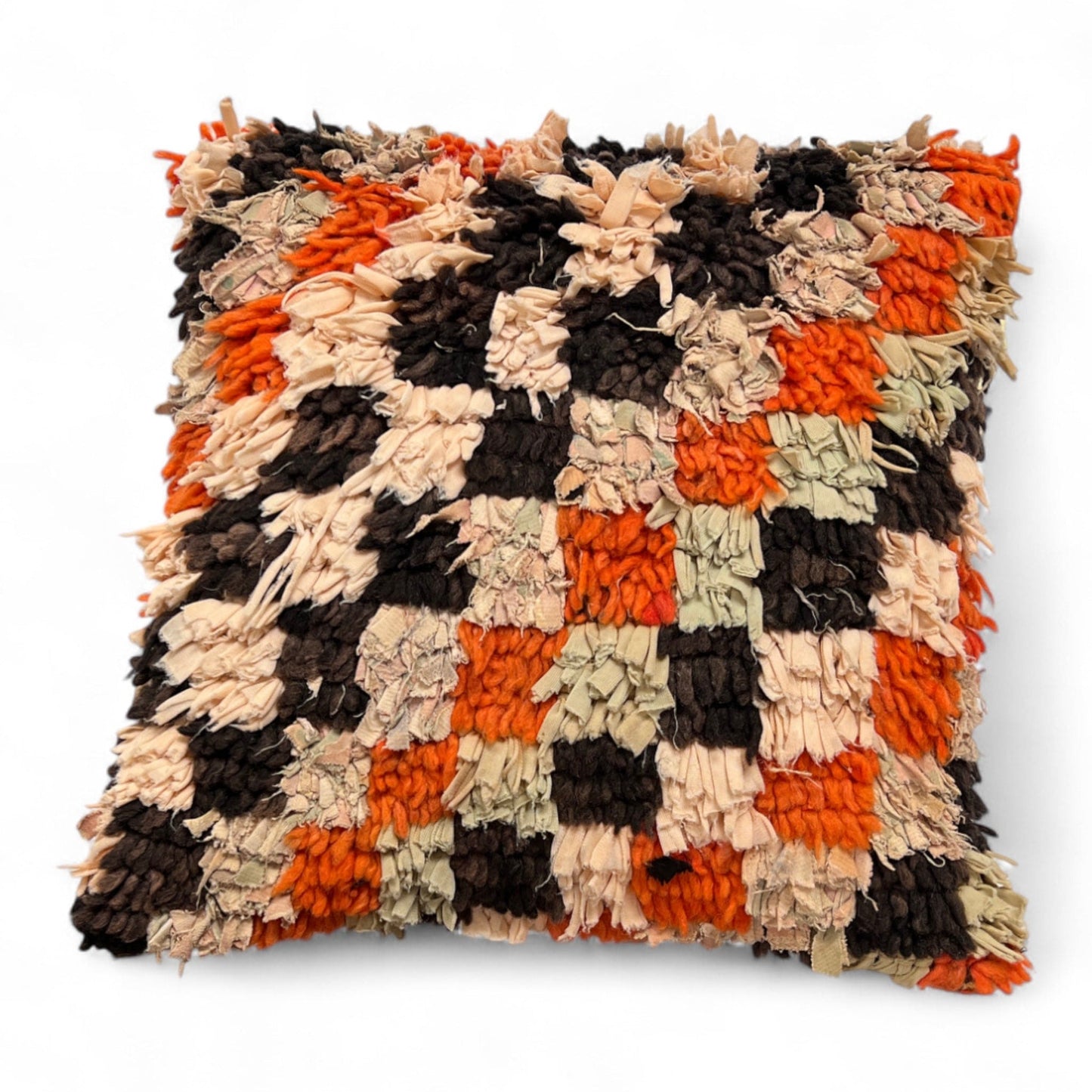 Vintage Boucherouite rug cushion cover40x40cms