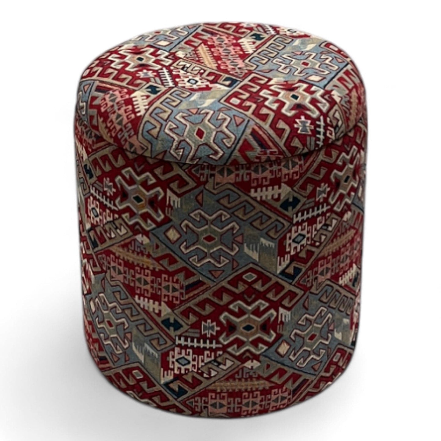 40 cms diameter round ottoman with storage