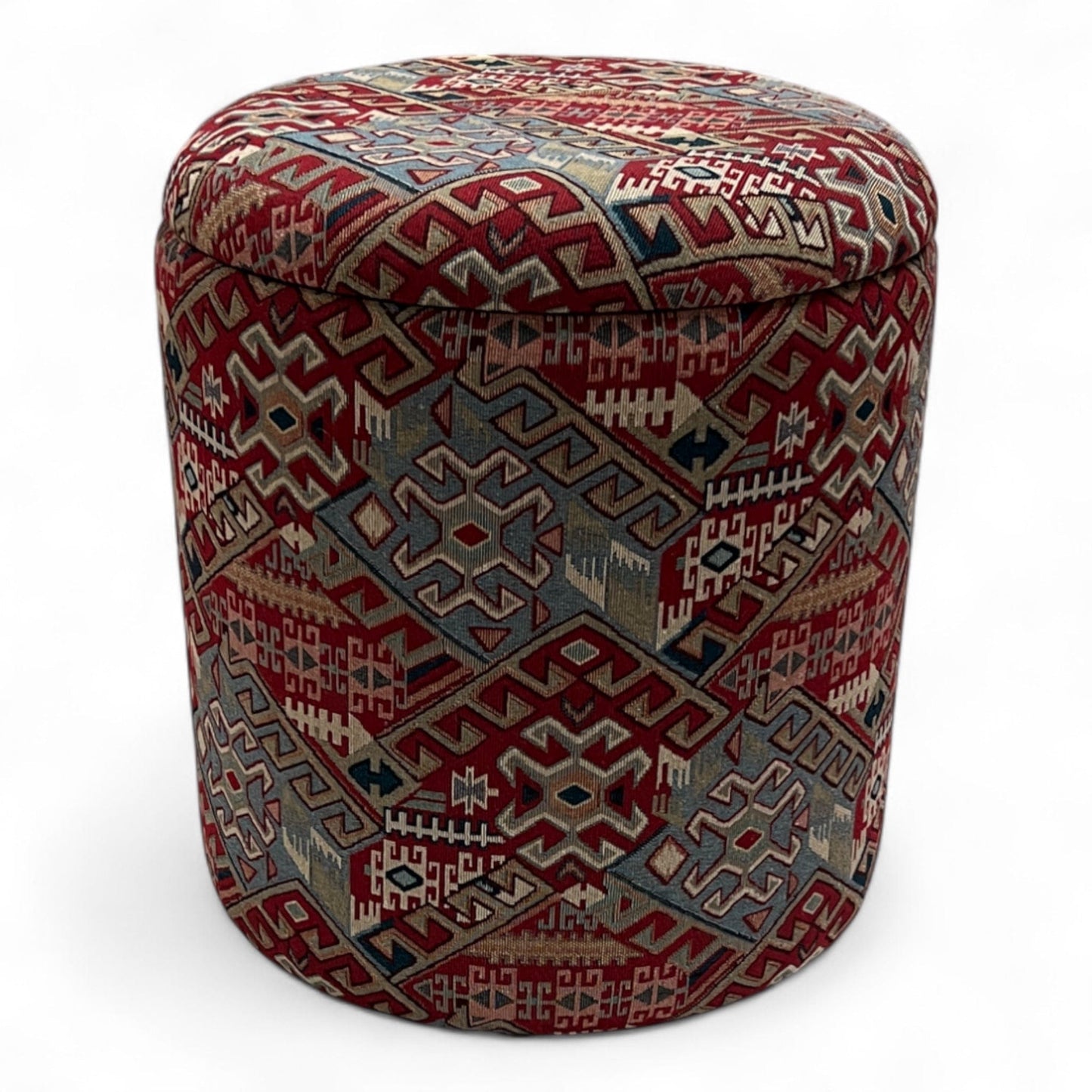 40 cms diameter round ottoman with storage