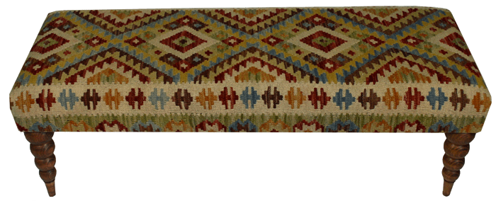 120cmsx45cms Kilim Bench Stool - kilimfurniture