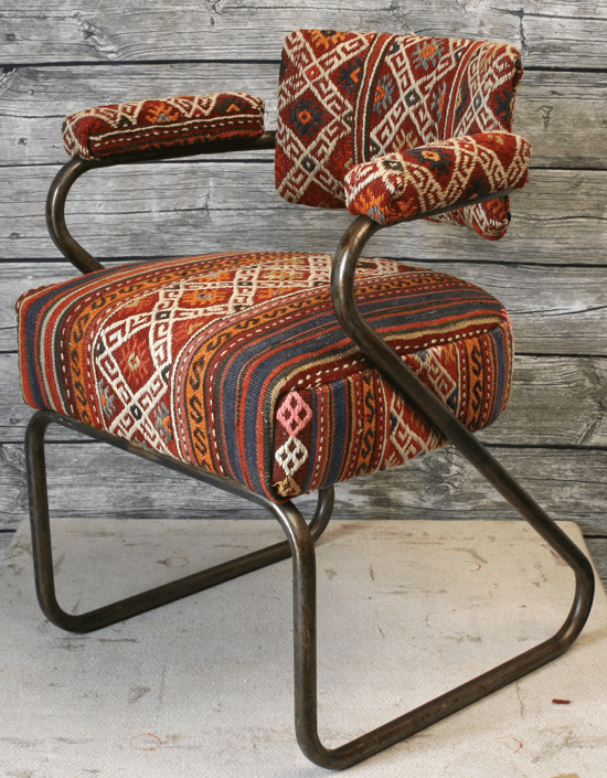 Vintage Metal Chair - kilimfurniture