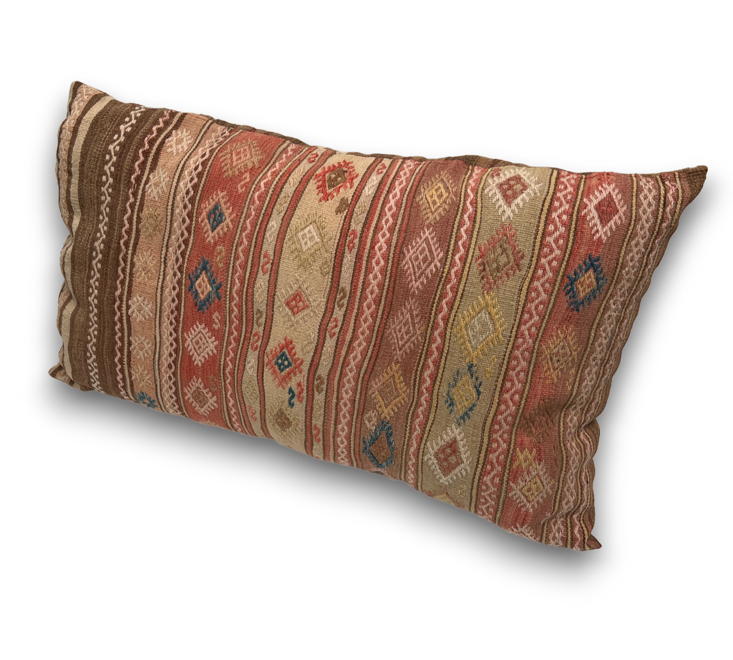 95x55cms Vintage Anatolian Kilim Floor Cushion