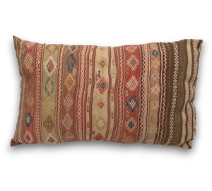 95x55cms Vintage Anatolian Kilim Floor Cushion