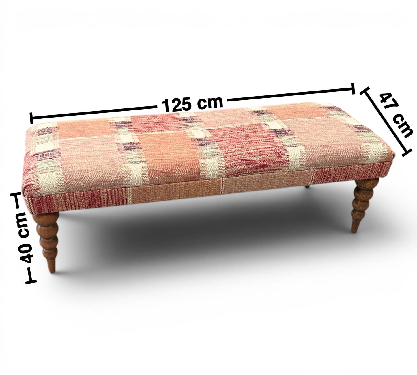 Kilim Bench Stool 125cmsx47cms
