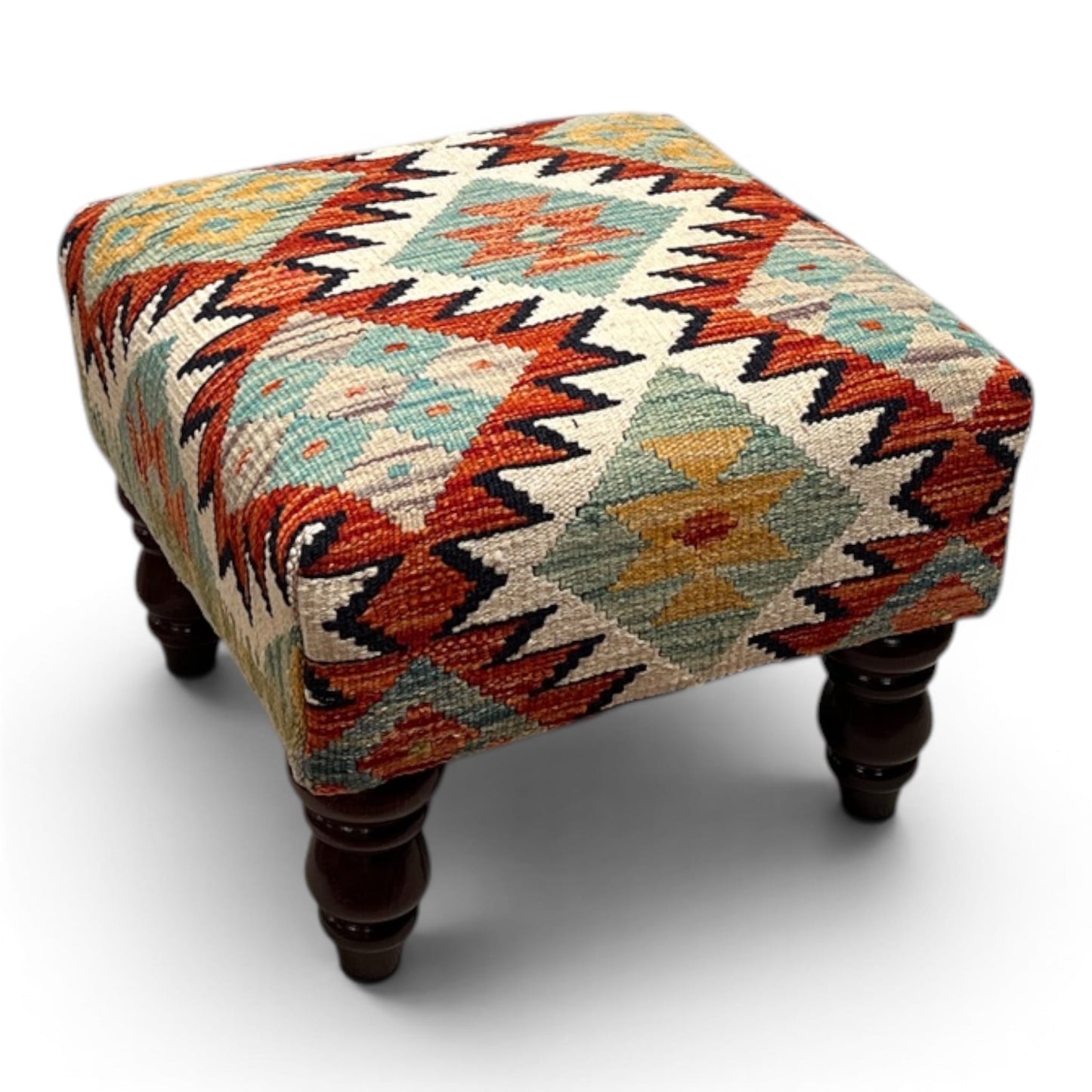 Kilim Stool 42cmsx42cms - kilimfurniture