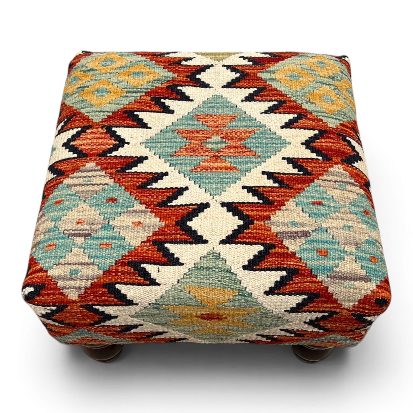 Kilim Stool 42cmsx42cms - kilimfurniture