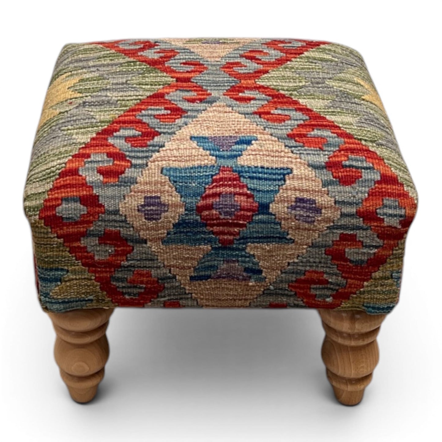 Kilim Stool 42cmsx42cms - kilimfurniture