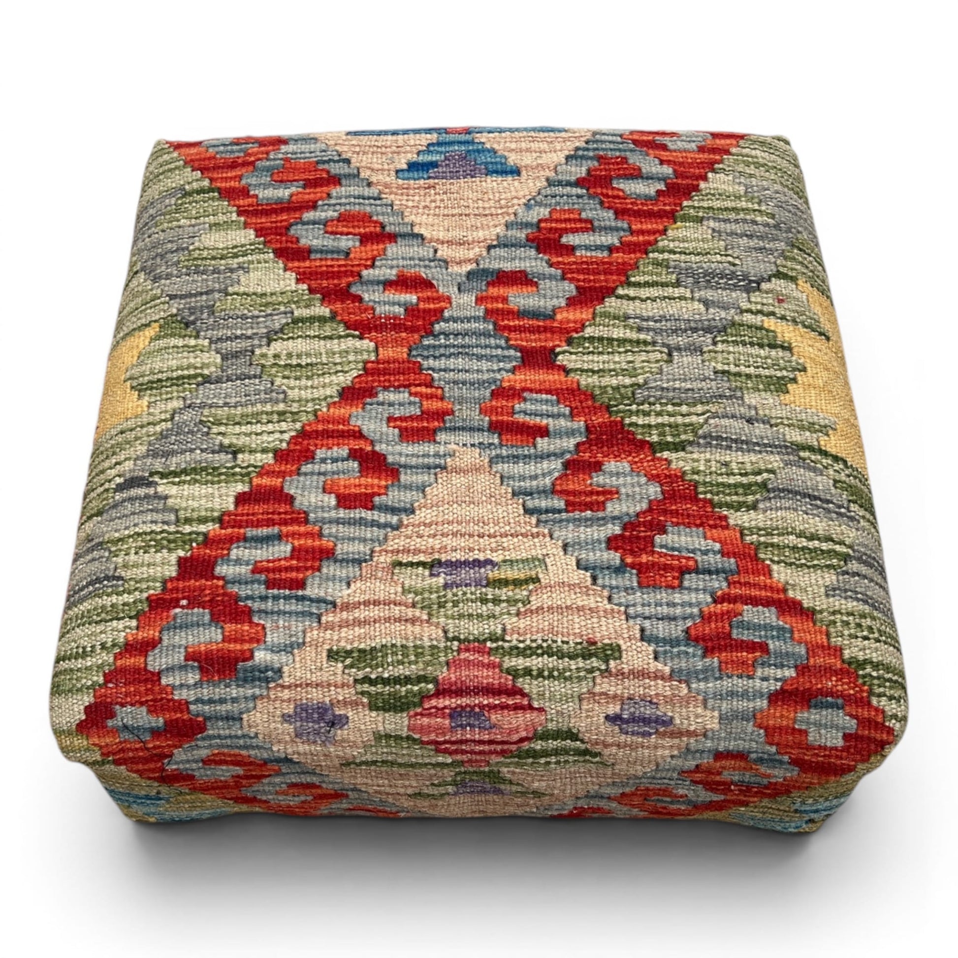 Kilim Stool 42cmsx42cms - kilimfurniture