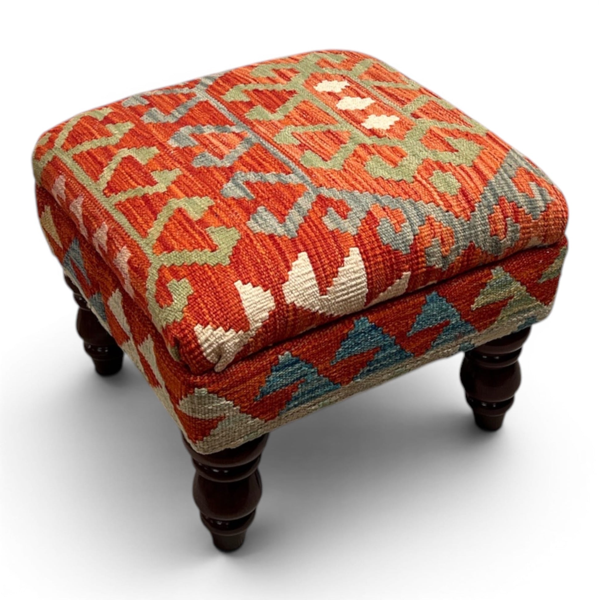 Kilim Stool 44cmsx44cms - kilimfurniture