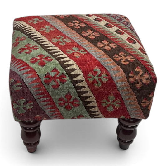 Kilim Stool 42cmsx42cms - kilimfurniture