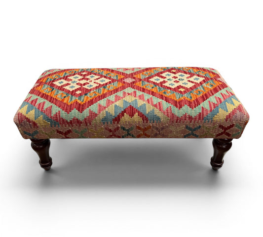 Kilim Bench Stool 90x40cms - kilimfurniture