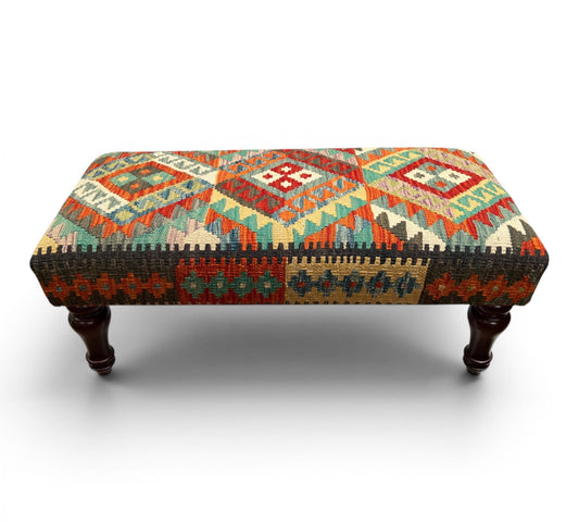 Kilim Bench Stool 90x40cms - kilimfurniture