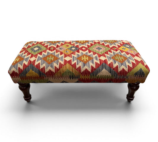 Kilim Bench Stool 90x40cms - kilimfurniture