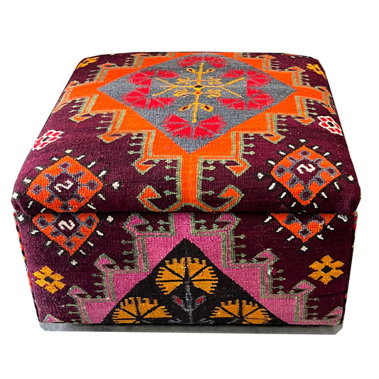 Kilim Ottoman 70cms x 70cms