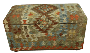 90cmsx45cms Kilim Ottoman SOLD - kilimfurniture