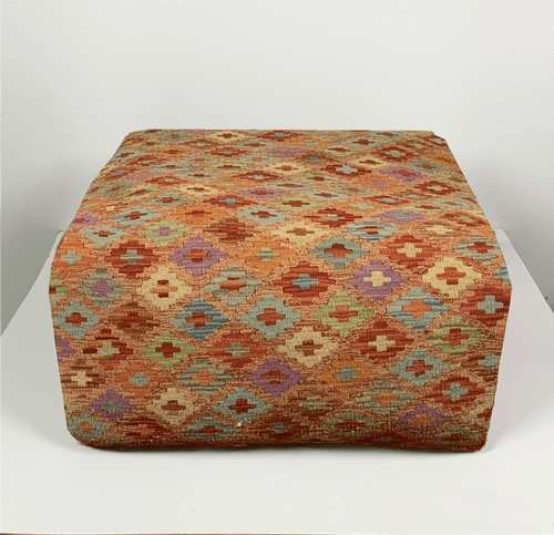 70cmsx70cms Kilim Pouffe SOLD - kilimfurniture