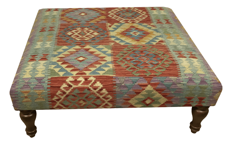 100cmsx100cms Kilim Table Stool SOLD - kilimfurniture