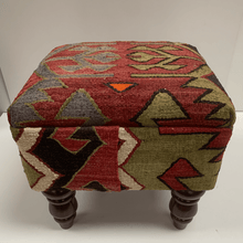 Load image into Gallery viewer, 40cmsx40cms Kilim Stool