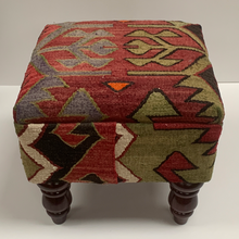 Load image into Gallery viewer, 40cmsx40cms Kilim Stool