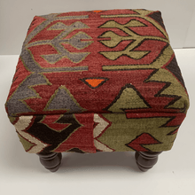 Load image into Gallery viewer, 40cmsx40cms Kilim Stool
