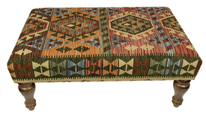 90cmsx60cms Kilim Table Stool - kilimfurniture